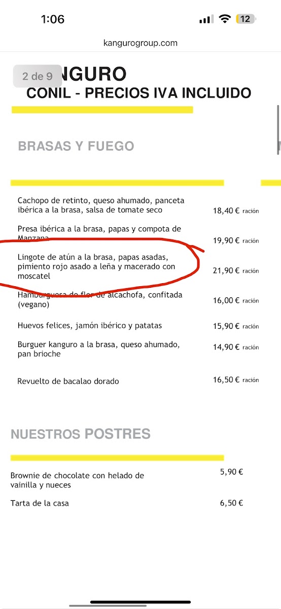 Menu Kanguro Chiringuito-1