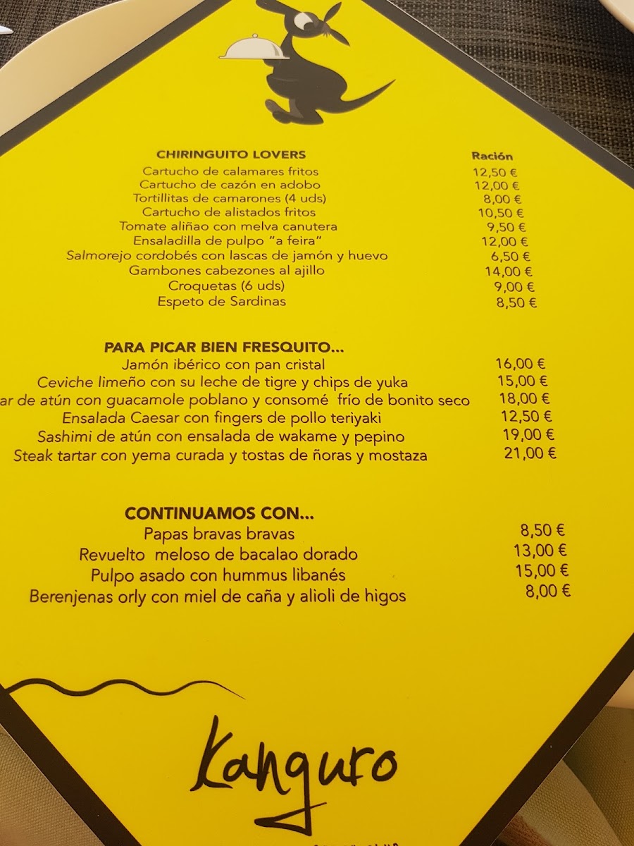 Menu Kanguro Chiringuito-5