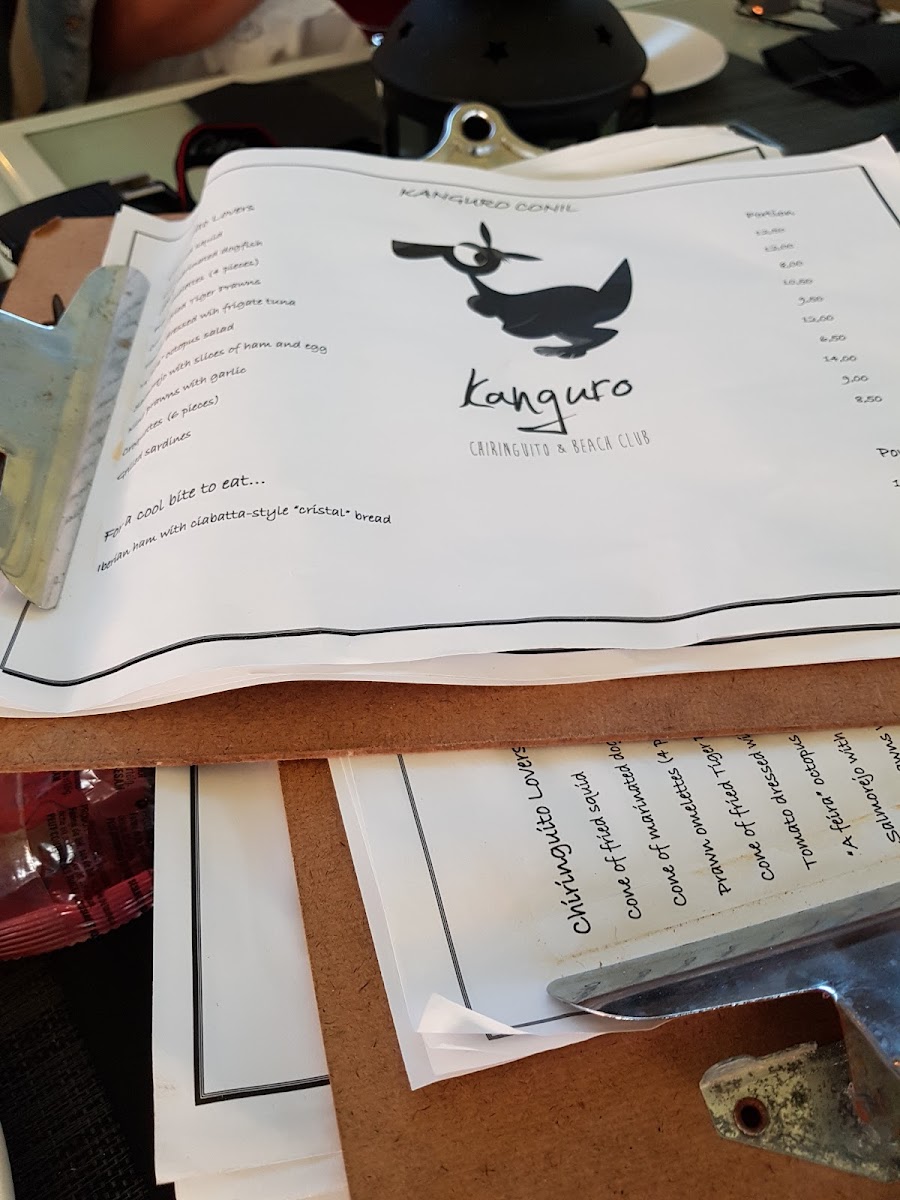 Menu Kanguro Chiringuito-8